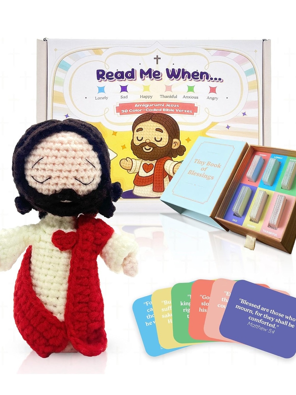 Jesus Plush Gift Set – With Encouraging Cards NEW